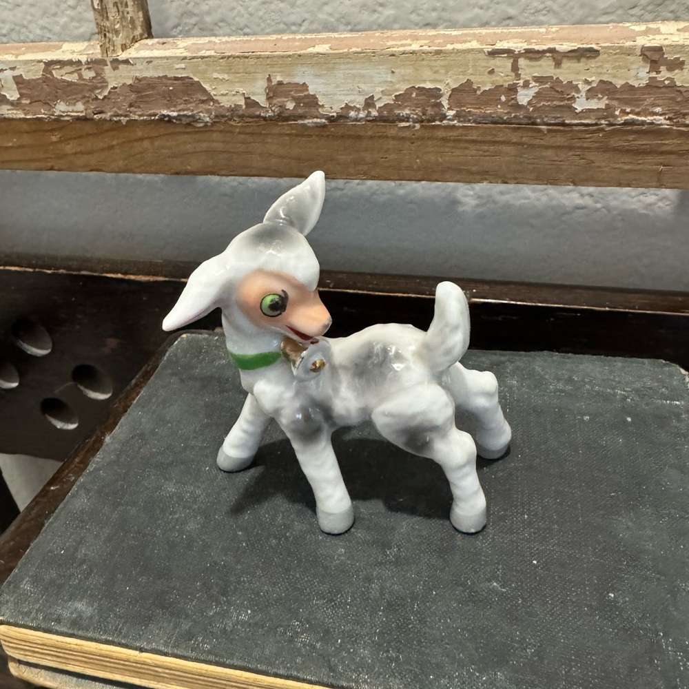 Vintage Ceramic Lamb Figurine